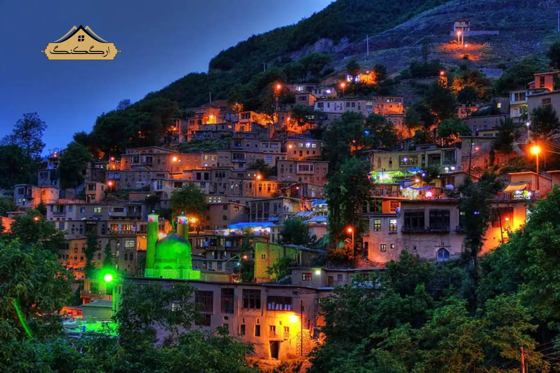 روستای ماسوله گیلان در شب